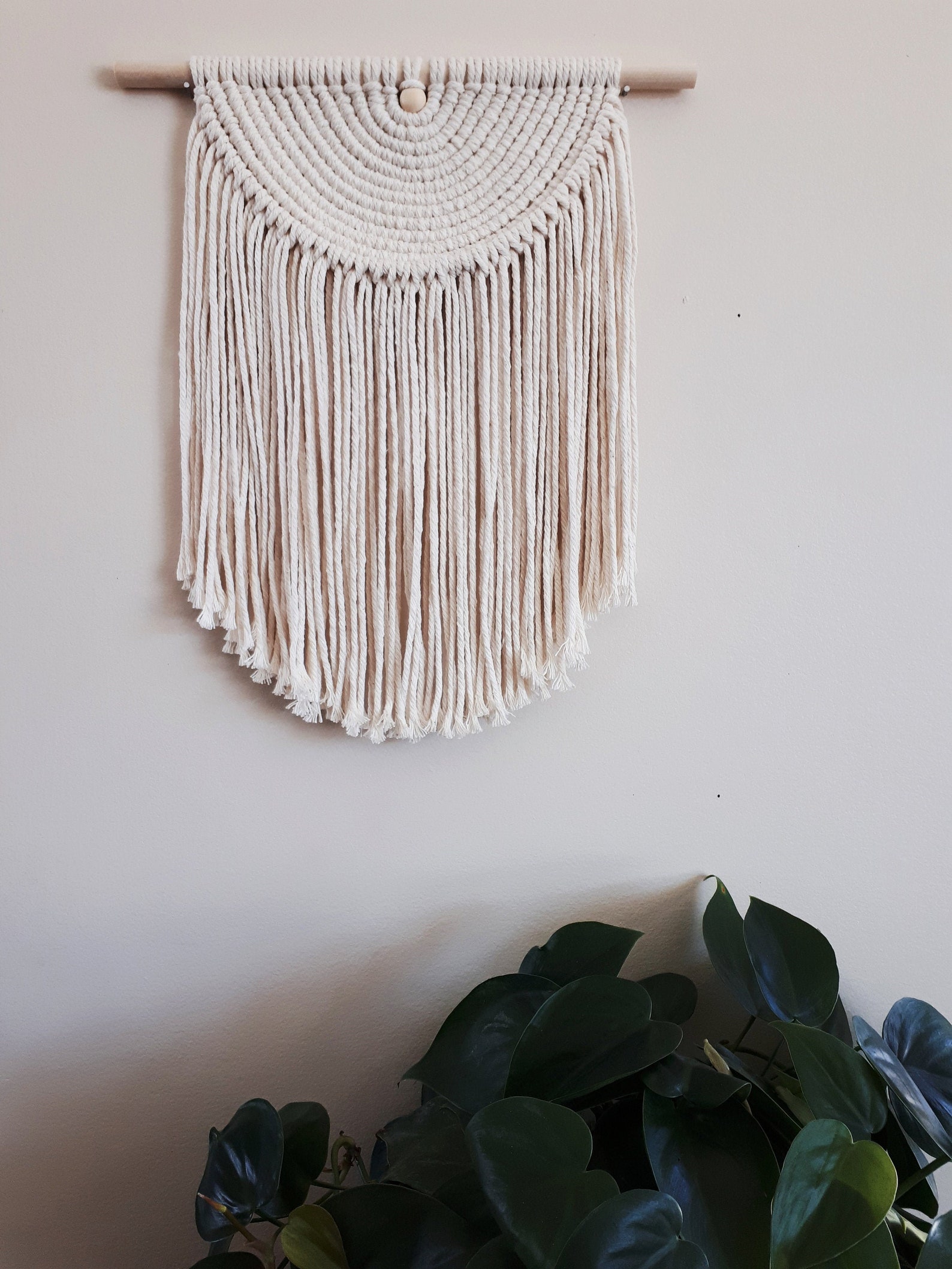 Large Macrame Wall Hanging Semi Circle Macrame Wall Art Etsy