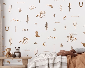 Wild West Wall Decals / Western Decor/ Arizona Desert / Cowboy Theme /