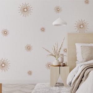 Starburst Wall Decals / Sparkle Decals / Modern Wall Art /Removable Wall Stickers /