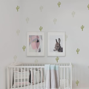 Cactus Wall Decals / Boho Nursery / Kids Room Decor / Desert Wall Art / Removable Wall Decals