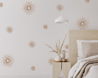 Starburst Wall Decals / Sparkle Decals / Modern Wall Art /Removable Wall Stickers /