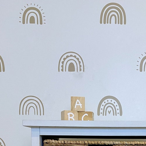 Line Wall Decals Boho Nursery Decor Kids Room Wall Art Etsy