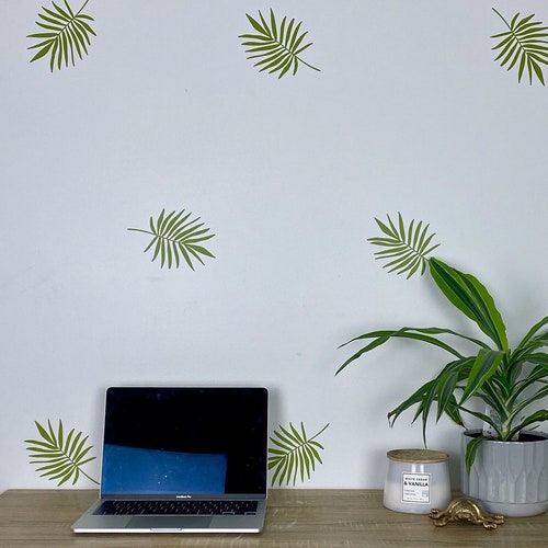Leaf Wall Decals / Palm Leaves / Modern Wall Décor / Nursery Etsy