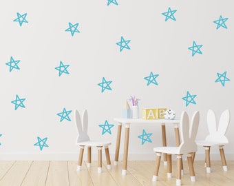 Star Wall Decals / Modern Wall Stickers / Removable Wall Stickers / Modern Nursery