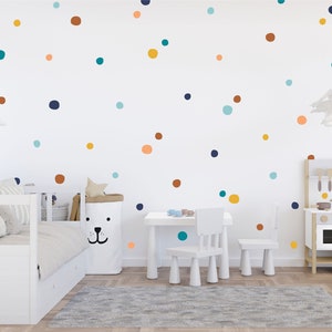 Hand Drawn Polka Dot Wall Decals /Modern Wall Stickers / Peel & Stick Vinyl Decals / Nursery Decor /Abstract Decor