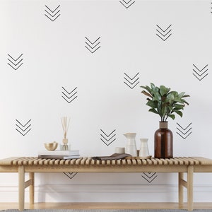 Chevron Wall Decals /Nursery Vinyl Decals / Bedroom Geometric Wall Stickers / Office Decor / Modern Wall Art