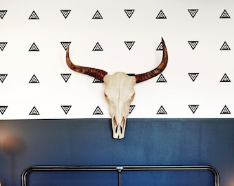 Geometric Triangle Wall Decals: Aztec Tribal Decor