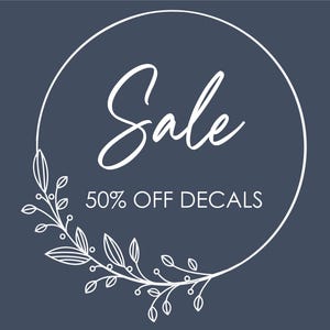 50% SALE Wandtattoos: Abnehmbares Boho-Dekor, Kinderzimmer-Kunst