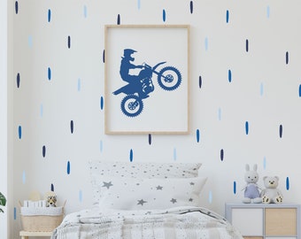 Abstract Line Wall Decals / Kids Room/ Peel and Stick Removable Decals