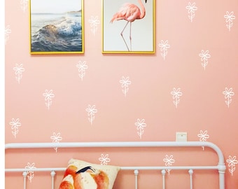 Whimsical Flower Wall Decals/ Floral Decor / Girl Room Decor / Modern Nursery