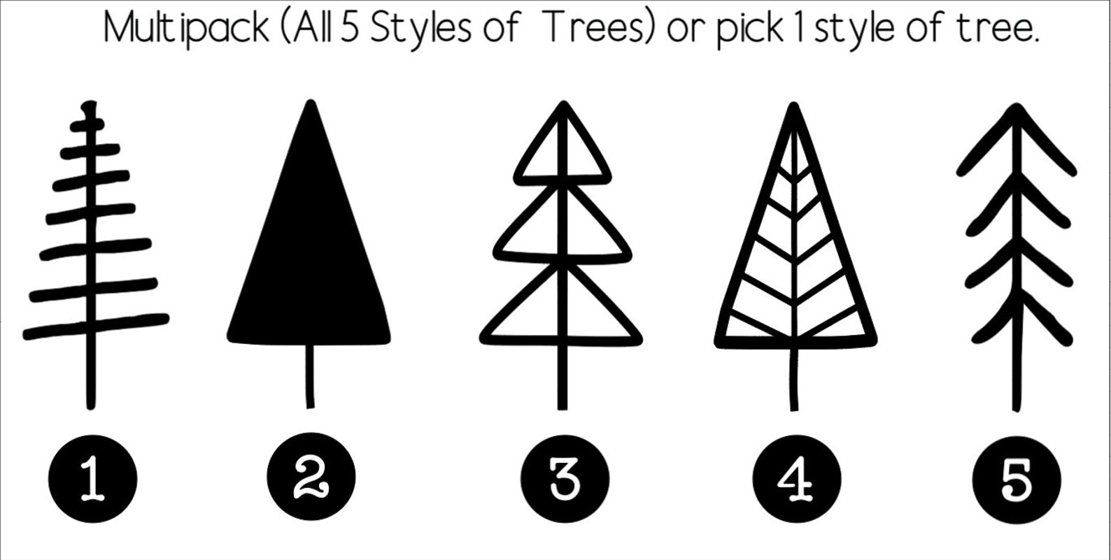 Tree Wall Decals Minimalist Tree Decals Nursery Decor Kids Etsy