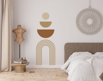 Boho Colorblock Wall Decal / Removable Arch / Boho Shapes Wall Decal /  Boho Wall Decor / Boho Nursery
