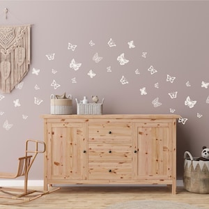 Butterfly Wall Decals / Nursery Decor / Kids Room Wall Stickers / Removable Vinyl