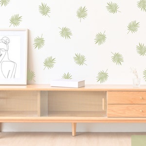 Leaf Wall Decals / Palm Leaves / Modern Wall Décor / Nursery Decor / Foliage Wall Stickers / Removable Vinyl Decals