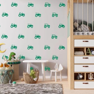 Tractor Wall Decals / Modern Kids Room /Boys Room Wall Stickers /Playroom Decor