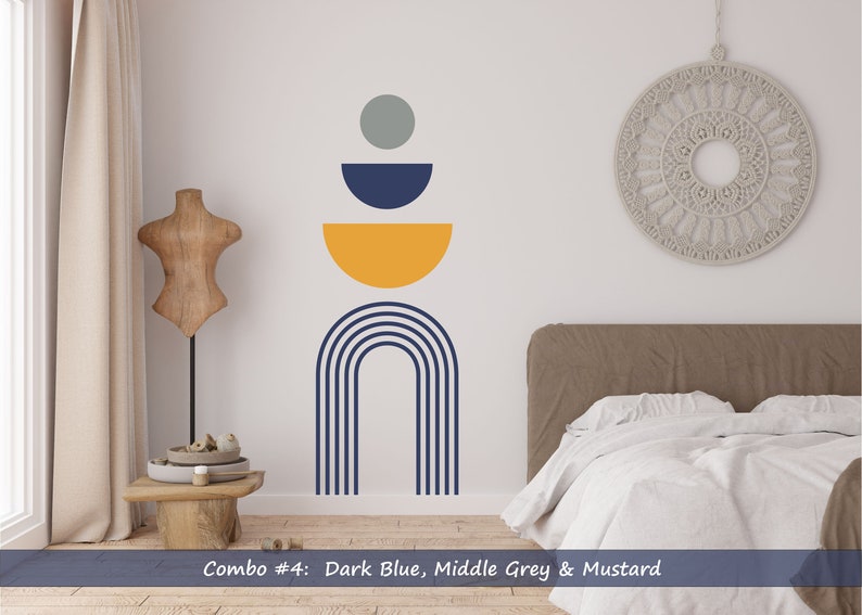 Boho Arch Wall Decal: Removable Colorblock Shapes - Etsy