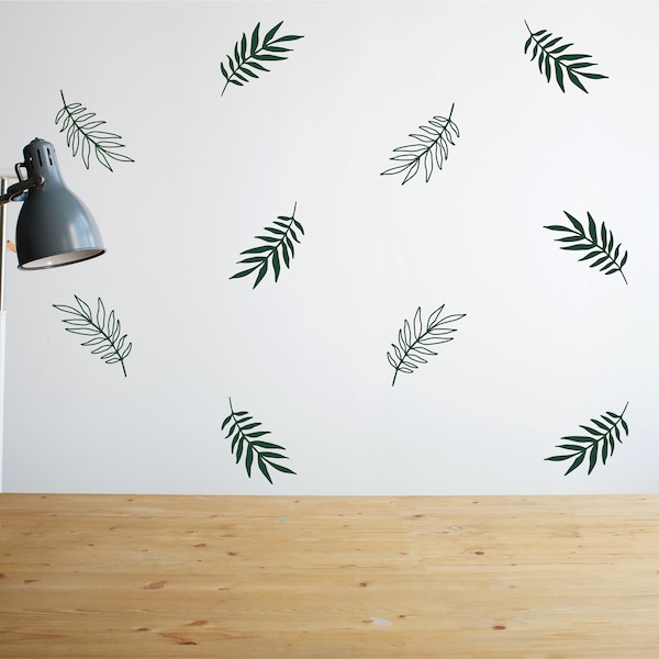 Leaf Wall Decal Etsy
