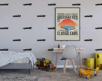 Wandtattoo Rennauto, Kinderzimmer Dekor Kinderzimmer Dekor