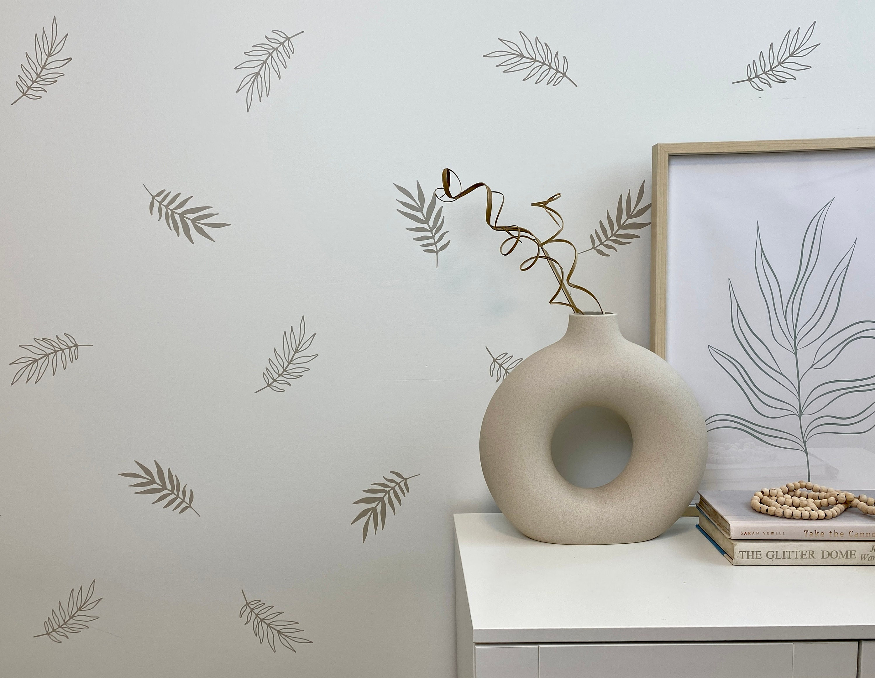 Open and Closed Leaf Wall Decals/ Botanical Nursery / Foliage - Etsy