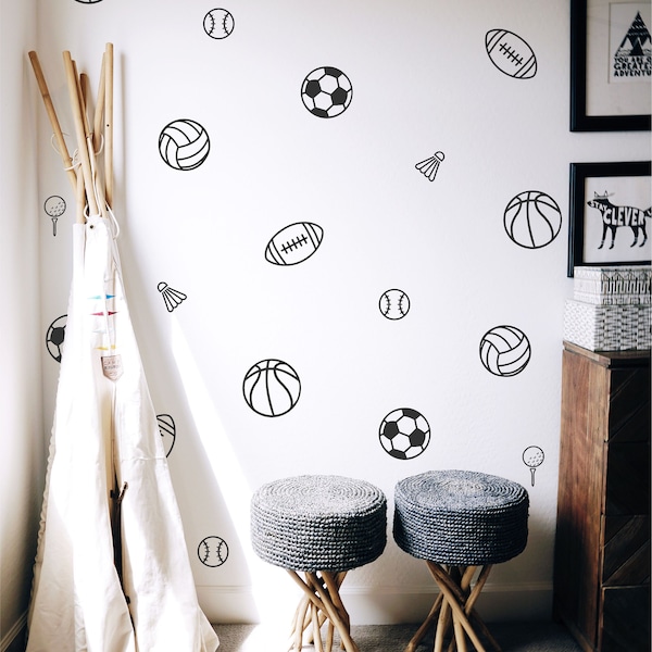 Sports Wall Decal Etsy