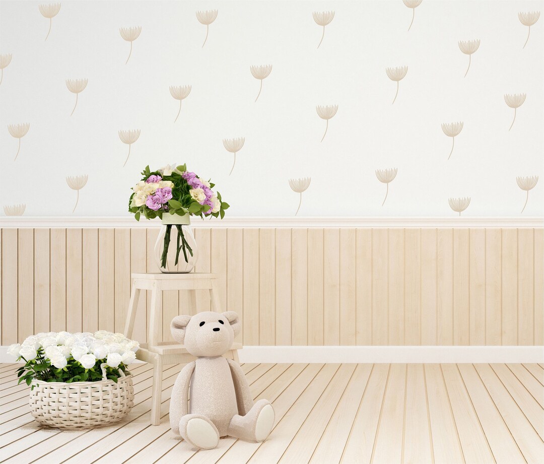 Wispy Blossoms Flower Decals / Floral Wall Stickers / Nursery Etsy