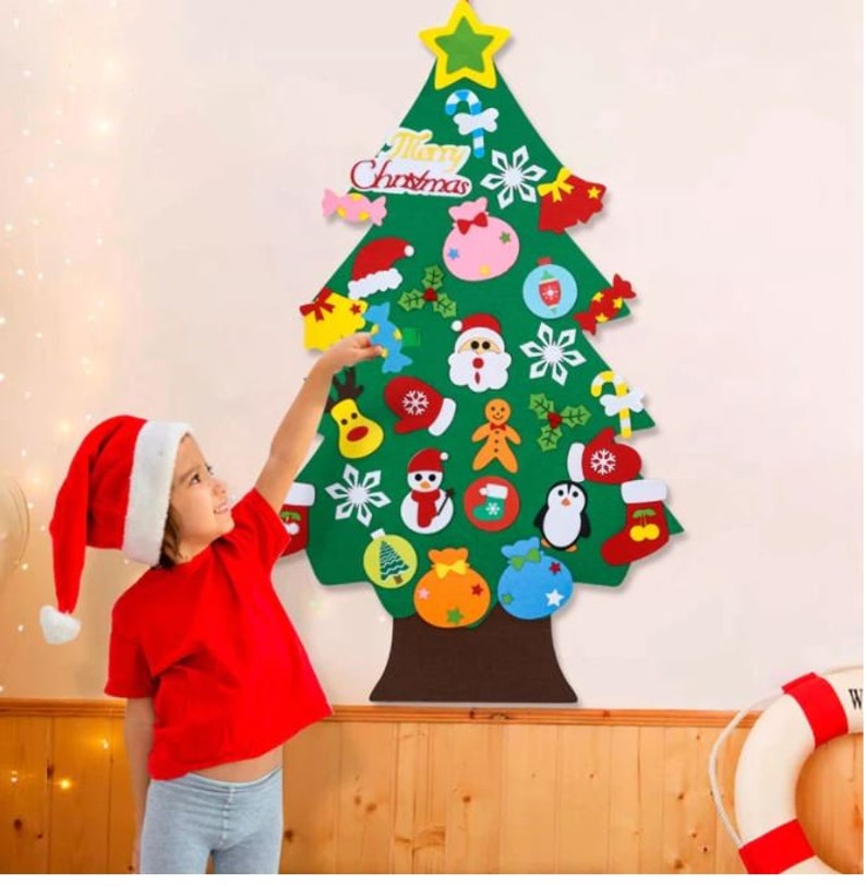 Christmas Tree Kids DIY Felt Christmas Tree With LED Lights Etsy