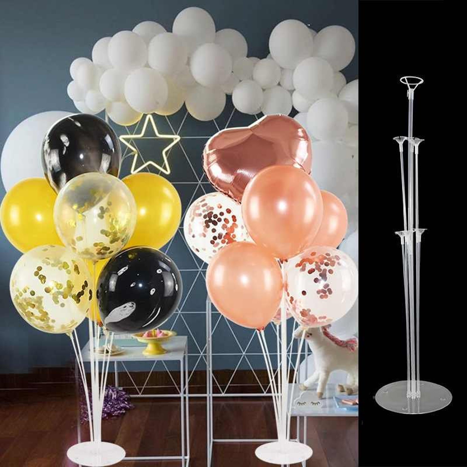 7 In 1 Balloon Stand Column Stick Holder Rack Birthday Etsy