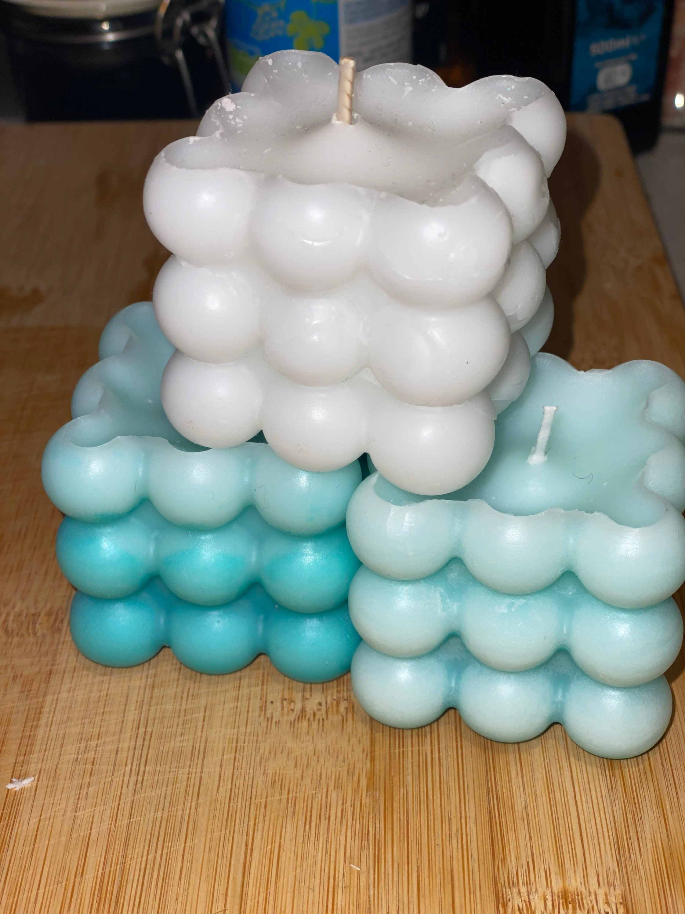 HANDMADE Bubble Candle various scents Etsy