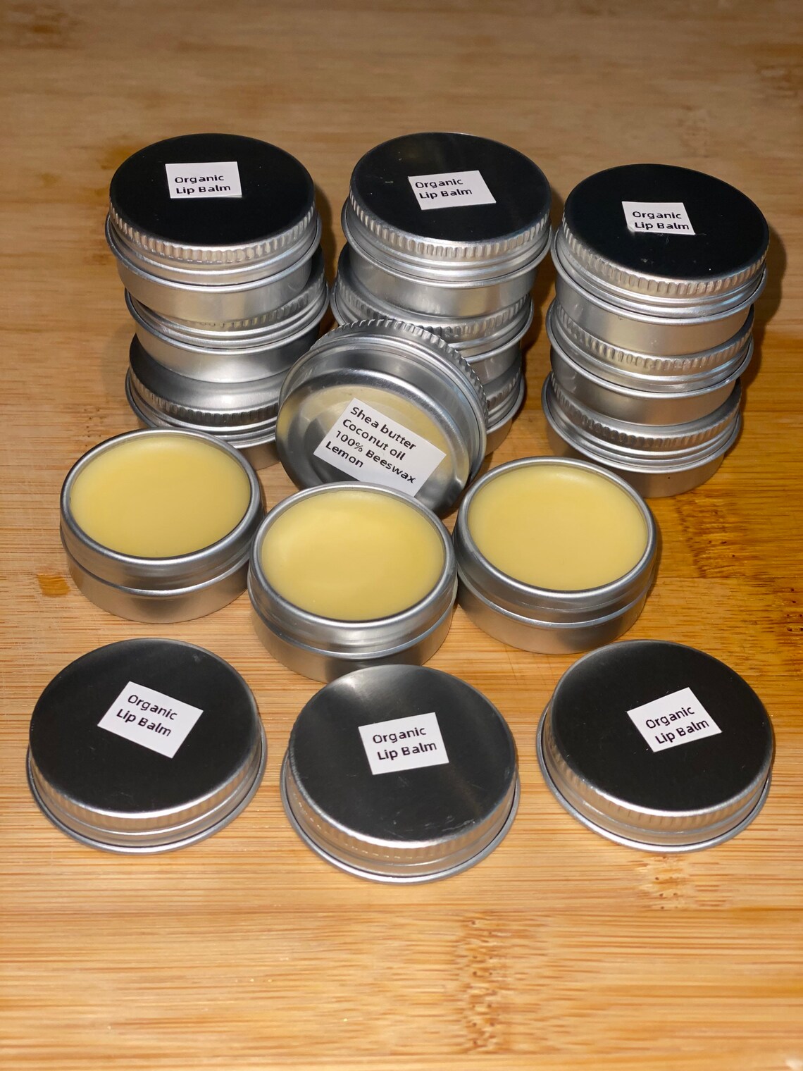 HANDMADE Organic Lip Balm Tin 15ml Lemon Etsy