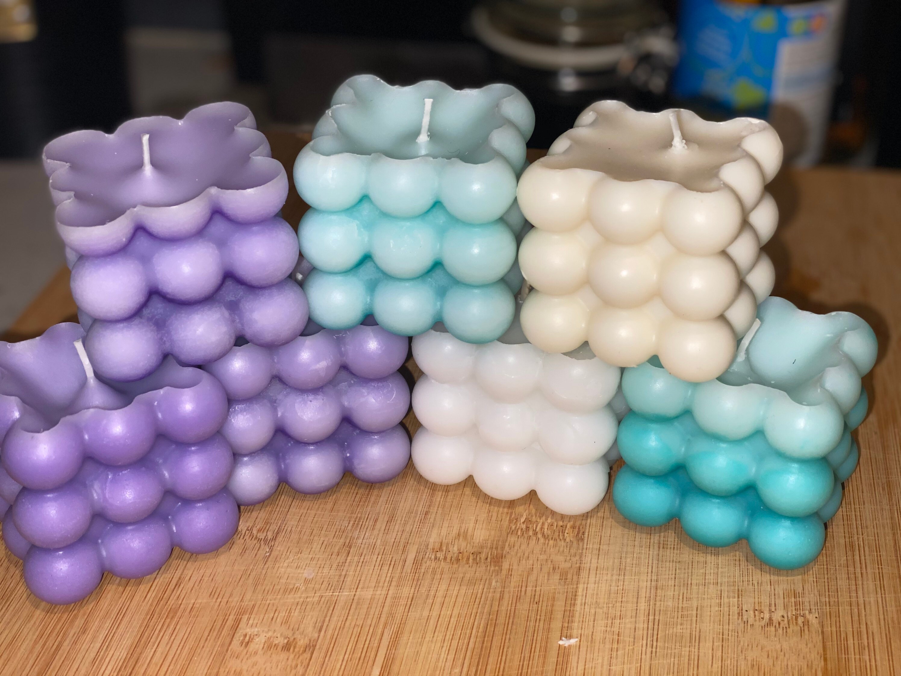 HANDMADE Bubble Candle various scents Etsy