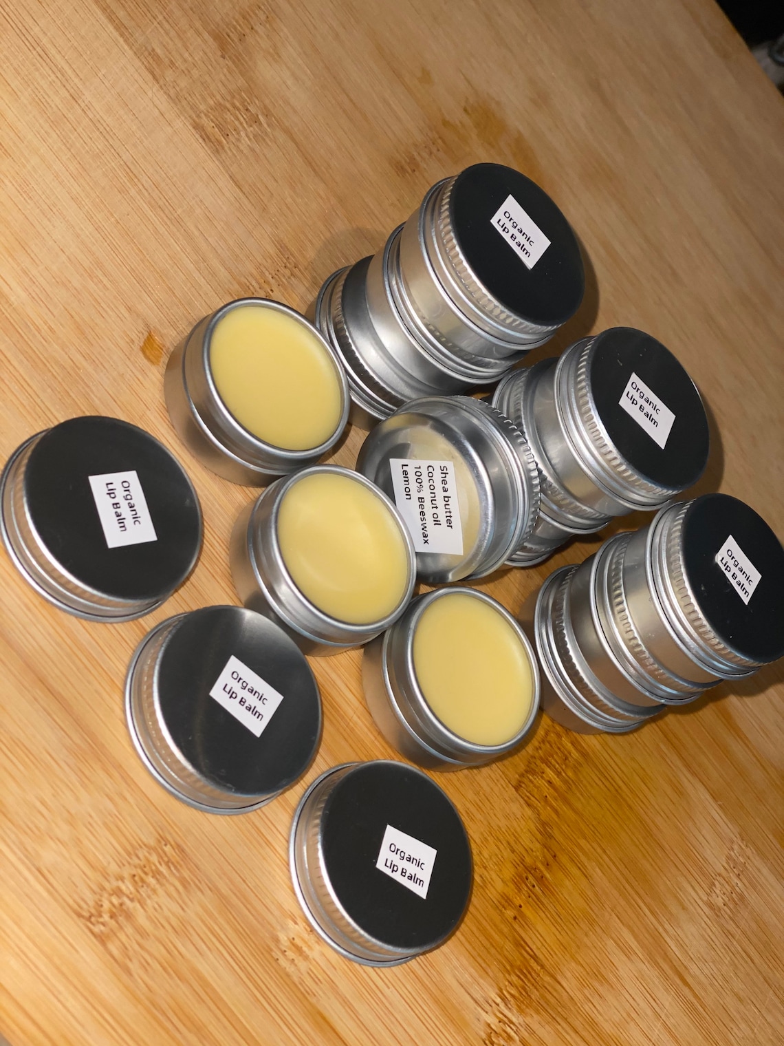HANDMADE Organic Lip Balm Tin 15ml Lemon Etsy