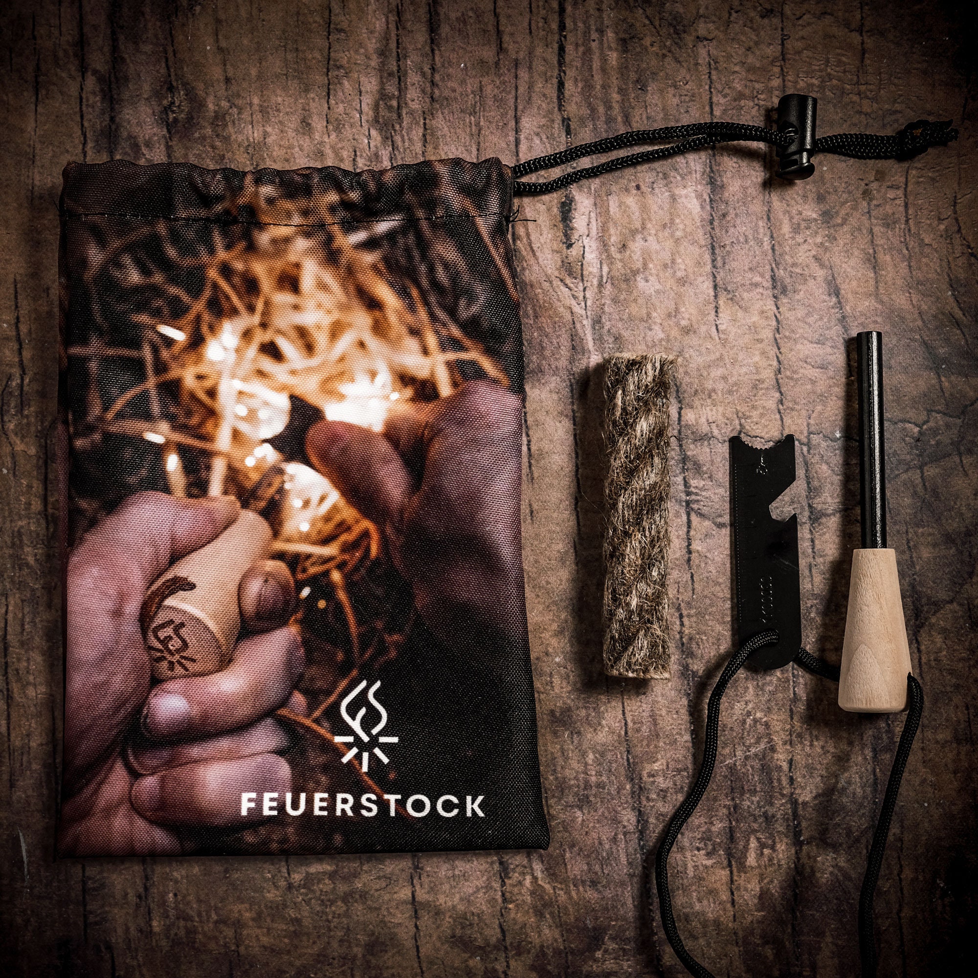 Feuerstock Basic Fire Starting Kit with Ferro Rod Etsy
