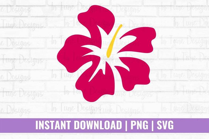 Hibiscus Flower SVG Tropical Floral Cut File for Cricut Hawaiian Shirt ...