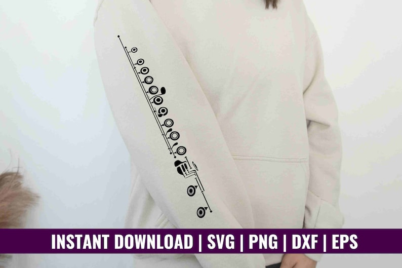 Flute Design for Shirt Flute Svg for Cricut Flute Keywork Etsy