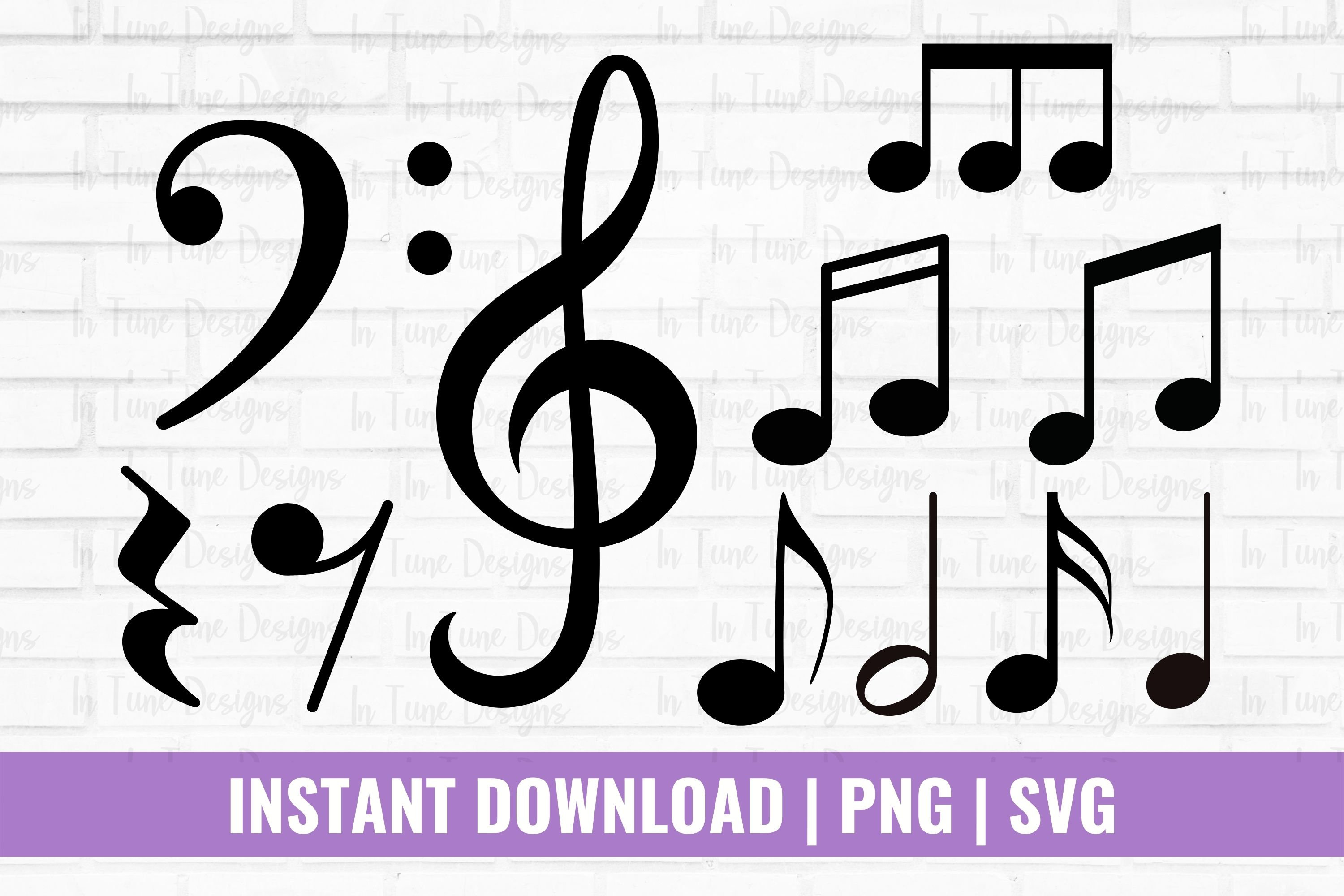Music Notes Rythm Svg Music SVG Music Note SVG Bundle Music Notes Clipart Music - Etsy