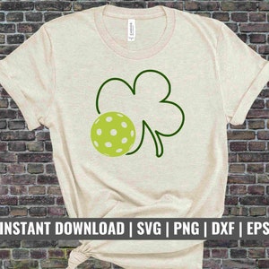 Pickleball SVG Bundle, St Patricks Day SVG, Pickleball Gifts for Couples, Pickleball Decals, Pickleball Tshirt Ideas, Pickleball png Active