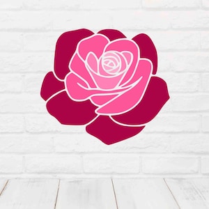 Roos SVG bloem gesneden bestand voor Cricut bloemen shirt ontwerp romantische Valentijnsdag DIY cadeau sticker bruiloft ambachtelijke clipart downloaden