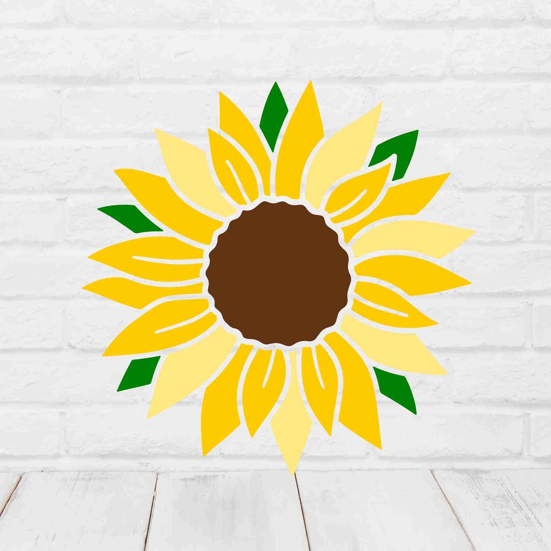 Sunflower SVG, Floral SVG Cut File for Cricut & Silhouette, Fall Flower ...
