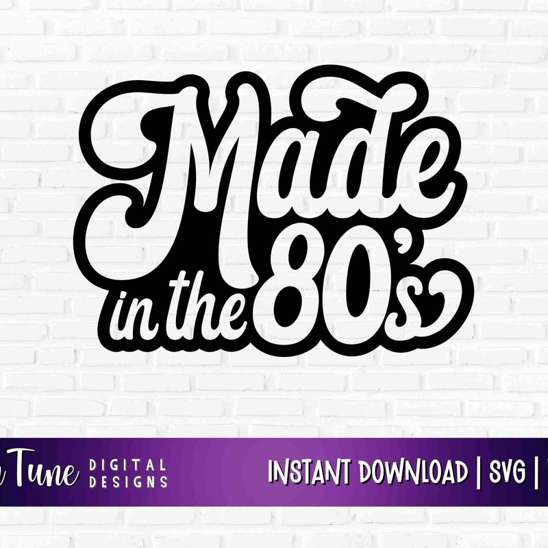 80s Svg File - Etsy