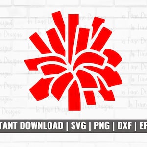 Pom Pom svg, Cheerleader svg, Cheer mom svg, Pom Pom clip art, Cheer clip art, Cheerleader gifts, Cheerleading gifts, Cheerleading cut file