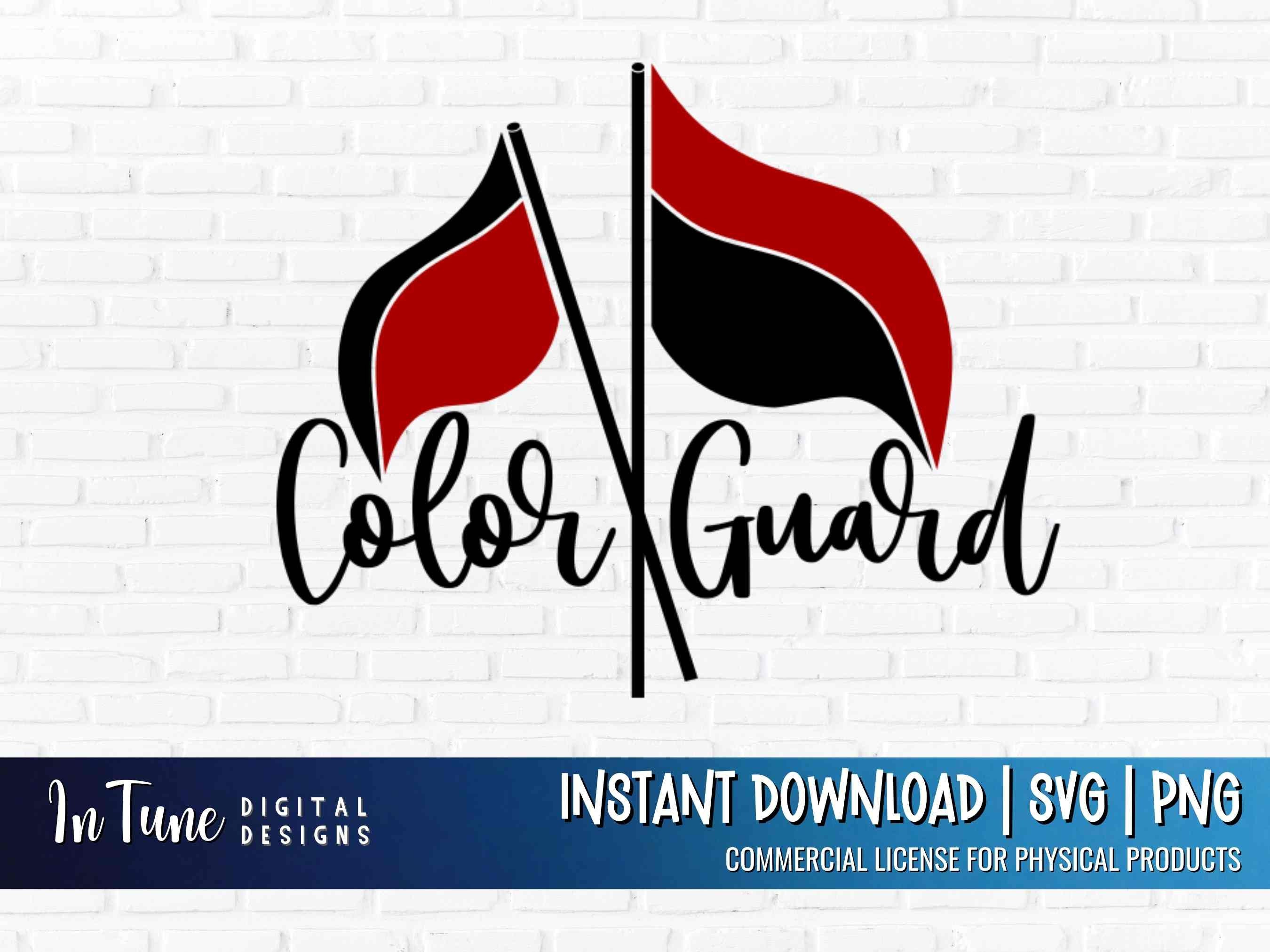 Color Guard SVG Flag Line SVG Marching Band Auxillary Svg - Etsy