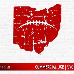 Ohio Football SVG, Ohio clipart for buckeye fan, Ohio design for shirts, Ohio Football decal for tumbler