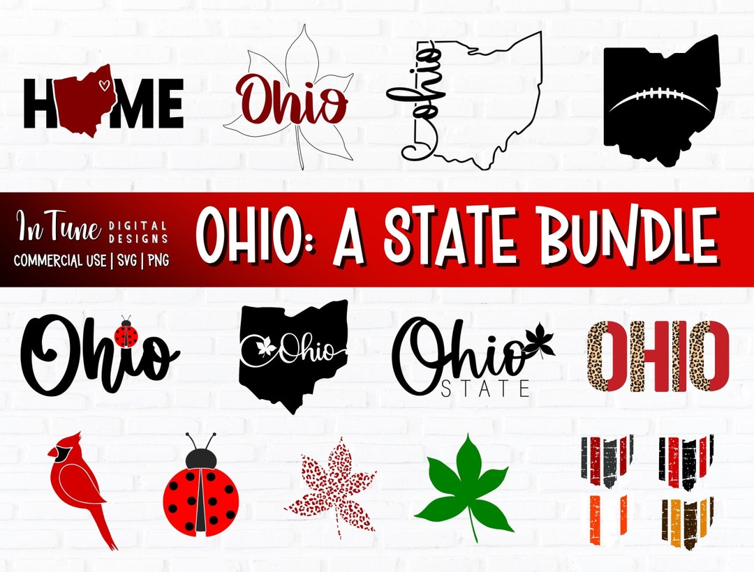 Ohio Svg, State of Ohio Svg Bundle Designs for Shirt, Gifts for Ohioan
