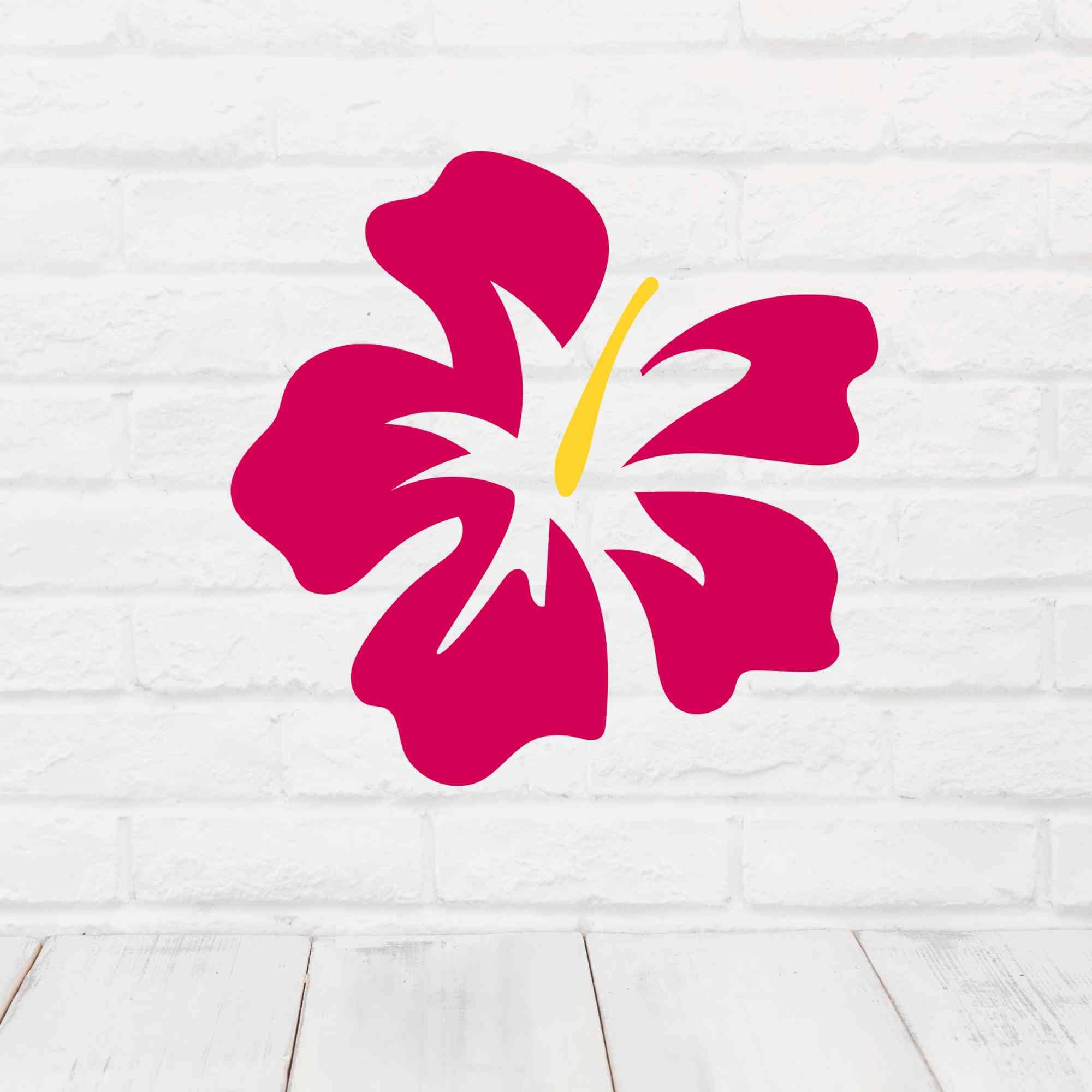 Hibiscus Flower SVG Tropical Floral Cut File for Cricut Hawaiian Shirt ...