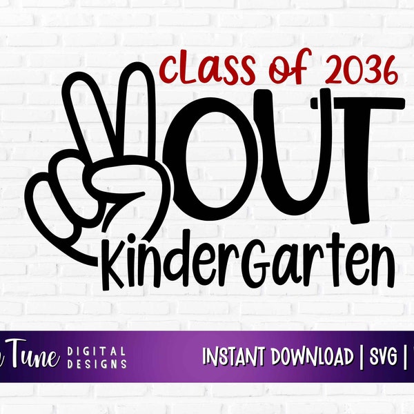 Peace Out Kindergarten Svg, Last Day of School PNG, Kindergarten Graduation SVG, end of school svg, Cut Files for Cricut, schools out svg