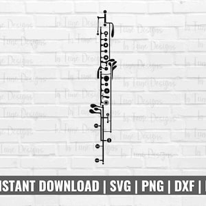 Oboe svg, Musik svg, Musiker Geschenke, Oboe Spieler Geschenk, Oboe Schlüssel svg, Musik Clip Art, svg Datei für Cricut, digitaler Download, Oboe Shirt png