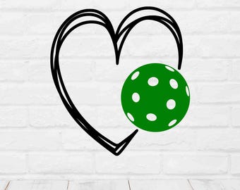 ピックルボール svg、ピックルボール ハート svg、ピックルボール png、ラブ ピックルボール svg、カップル向けピックルボール ギフト、ピックルボール シャツ、ピックルボール デカール