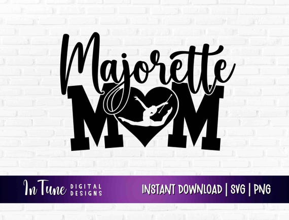 Majorette Mom Marching Band SVG for cricut, Featured Twirler Baton Mom Halftime show svg, Majorette PNG for shirt, Color Guard Mom