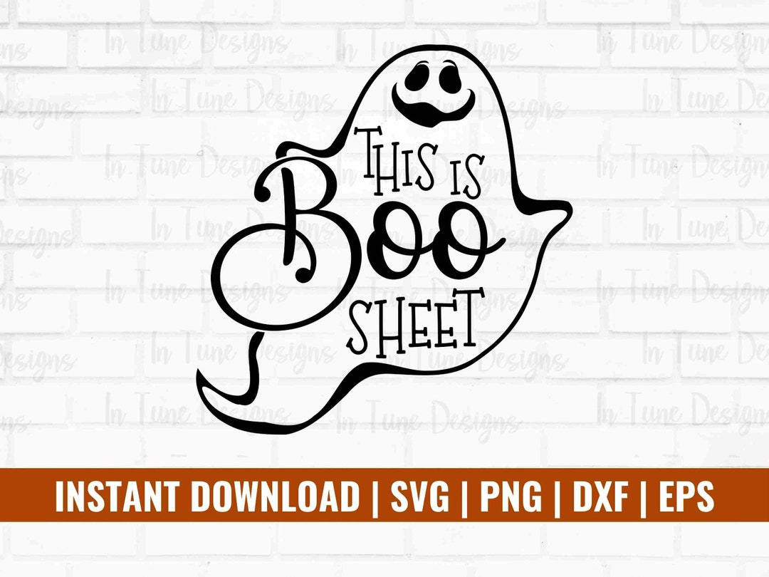 Boo Sheet Svg, Funny Halloween Svg for Shirts, Halloween Pun Svg