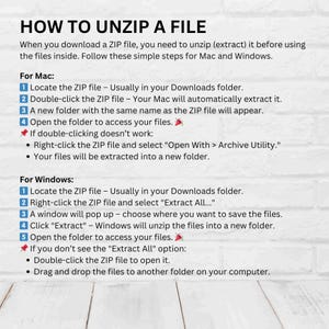 Pu&ograve; includere: Una guida passo passo su come decomprimere un file su computer Mac e Windows. La guida include istruzioni su come individuare il file ZIP, fare doppio clic su di esso e aprire la cartella per accedere ai file. Fornisce anche passaggi alternativi per quando il doppio clic non funziona.